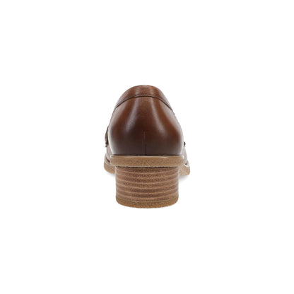 Heel image of Danica Wide Tan Waterproof Burnished