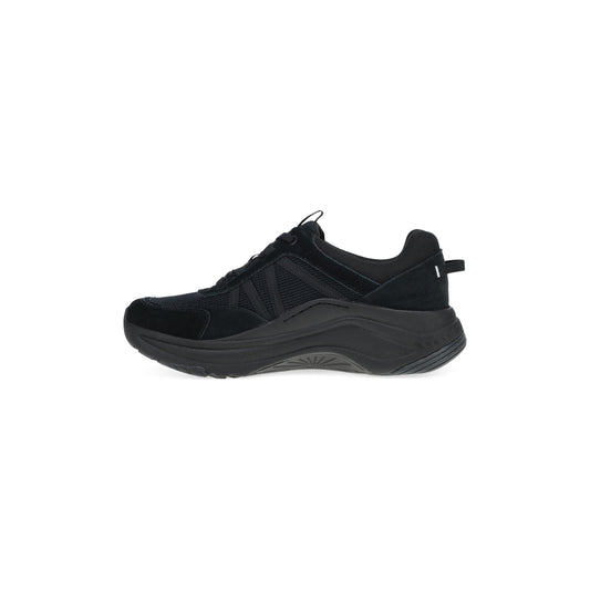 Side image of Poppy Black/Black Suede