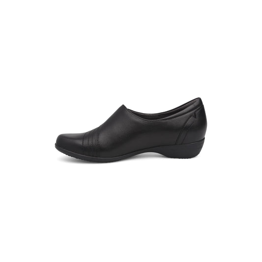 Side image of Franny Black Milled Nappa
