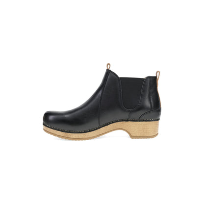 Side image of Becka Black Leather