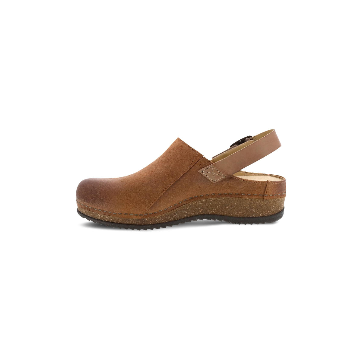 Side image of Merrin Tan Burnished Suede