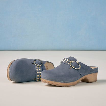 Branson Dusty Blue Suede